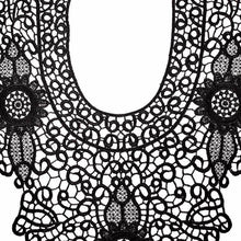Load image into Gallery viewer, Lace Embroidery Hollow Fake Collar DIY Clothing Accessories, Size: About 55 x 47cm, Red, Beige, Black, Light Brown, White