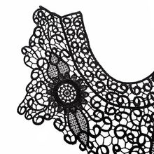 Load image into Gallery viewer, Lace Embroidery Hollow Fake Collar DIY Clothing Accessories, Size: About 55 x 47cm, Red, Beige, Black, Light Brown, White