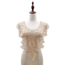Load image into Gallery viewer, Lace Embroidery Hollow Fake Collar DIY Clothing Accessories, Size: About 55 x 47cm, Red, Beige, Black, Light Brown, White