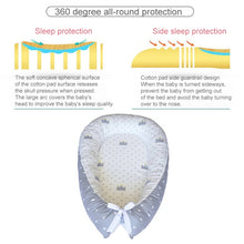 Load image into Gallery viewer, Baby Nest Bed Crib Portable Removable and Washable Crib Travel Bed Cotton Cradle for Children Infant Kids