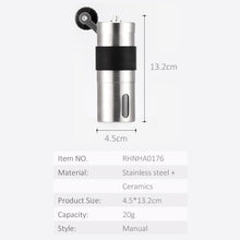 Load image into Gallery viewer, Mini Manual Stainless Steel Coffee Grinder, Manual Coffee Grinder