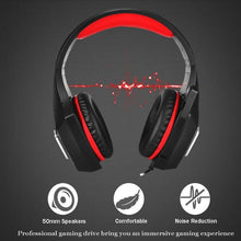 Load image into Gallery viewer, V1 3.5mm RGB Colorful Luminous Wire Control Gaming Headset, Cable Length: 2.2m