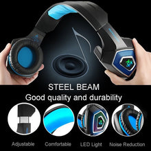 Load image into Gallery viewer, V1 3.5mm RGB Colorful Luminous Wire Control Gaming Headset, Cable Length: 2.2m