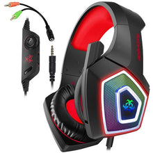 Load image into Gallery viewer, V1 3.5mm RGB Colorful Luminous Wire Control Gaming Headset, Cable Length: 2.2m