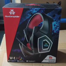Load image into Gallery viewer, V1 3.5mm RGB Colorful Luminous Wire Control Gaming Headset, Cable Length: 2.2m