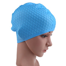 Load image into Gallery viewer, Silicone Waterproof Swimming Caps Protect Ears Long Hair Sports Swimming Cap for Adults