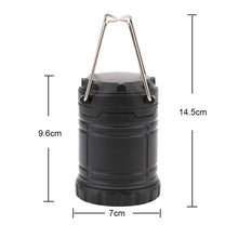 Load image into Gallery viewer, 3W Portable COB LED Lantern Collapsible Tent Lamp Outdoor Waterproof Camping Hiking Light, 3W