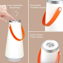 Load image into Gallery viewer, Portable Touch Switch Rechargeable LED Table Lamp Outdoor Camping Emergency Night Light with Handle