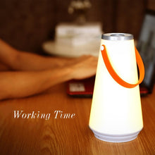 Load image into Gallery viewer, Portable Touch Switch Rechargeable LED Table Lamp Outdoor Camping Emergency Night Light with Handle