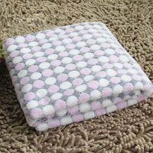 Load image into Gallery viewer, Soft Flannel Pet Blanket Dots Printed Breathable Bed Mat Warm Pet Sleeping Cushion Cover for Pet Dog Cat, S, M, L