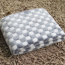 Load image into Gallery viewer, Soft Flannel Pet Blanket Dots Printed Breathable Bed Mat Warm Pet Sleeping Cushion Cover for Pet Dog Cat, S, M, L