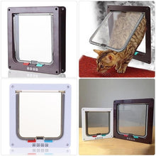 Load image into Gallery viewer, Pet Door 4 Ways Lockable Security Flap Door for Dog Cat Kitten Wall Mount Door Animal Small Pet Cat Dog Gate Door, S, M, L