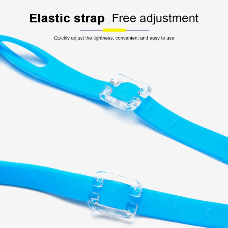 4 in 1 Cartoon Little Crab Waterproof and Anti-fog Silicone Swimming Goggles + Printed Pattern Swimming Cap + Nose Clip Earplugs + Storage Bag Swimming Equipment Set for Children