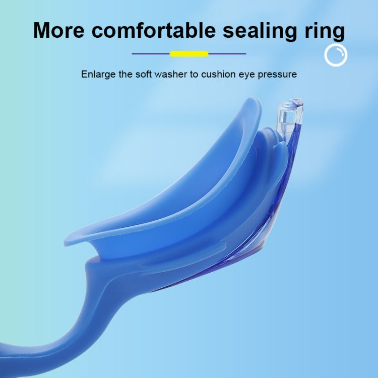 4 in 1 Cartoon Little Crab Waterproof and Anti-fog Silicone Swimming Goggles + Printed Pattern Swimming Cap + Nose Clip Earplugs + Storage Bag Swimming Equipment Set for Children