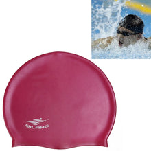 Load image into Gallery viewer, Adult Solid Color Waterproof Silicone Swimming Cap