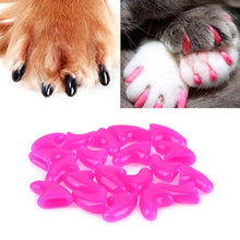 Load image into Gallery viewer, 20 PCS Silicone Soft Cat Nail Caps / Cat Paw Claw / Pet Nail Protector/Cat Nail Cover, XS, S, M, L