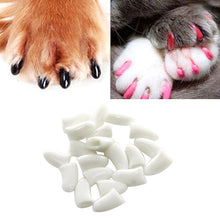 Load image into Gallery viewer, 20 PCS Silicone Soft Cat Nail Caps / Cat Paw Claw / Pet Nail Protector/Cat Nail Cover, XS, S, M, L