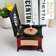Load image into Gallery viewer, Classic Dressing Table Rotating Girl Music Box With Mirror Drawer Music Box