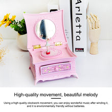 Load image into Gallery viewer, Classic Dressing Table Rotating Girl Music Box With Mirror Drawer Music Box