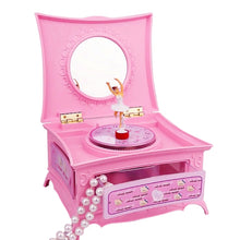 Load image into Gallery viewer, Classic Dressing Table Rotating Girl Music Box With Mirror Drawer Music Box