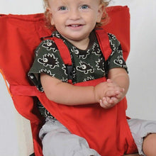Load image into Gallery viewer, Baby Portable Seat Kids Chair Travel Foldable Washable Infant Dining Seat Cover Safety Belt