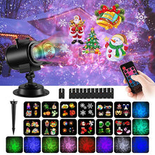 Load image into Gallery viewer, 12W RGBW LED Double Tube Water Waves Lamp Christmas Projection Light, 12 Patterns, 16 Patterns