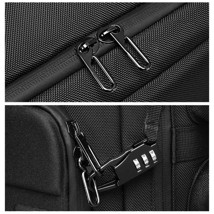 Ozuko 9326 Men Outdoor Multifunctional Anti-theft Backpack Sports Waterproof Travel Shoulders Bag with External USB Charging Port