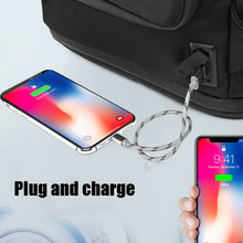 Load image into Gallery viewer, Ozuko 9326 Men Outdoor Multifunctional Anti-theft Backpack Sports Waterproof Travel Shoulders Bag with External USB Charging Port