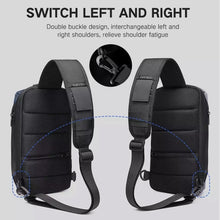 Load image into Gallery viewer, Ozuko 9315 Outdoor Waterproof Men Business Chest Bag Anti-theft Shoulder Messenger Bag with External USB Charging Port