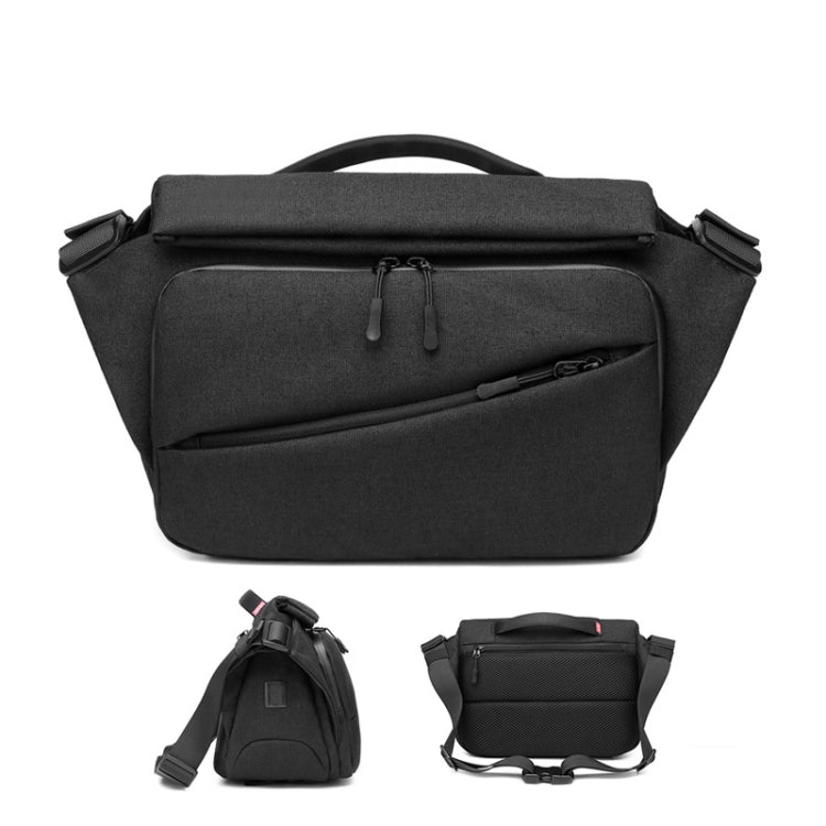 Ozuko 9349 Multifunctional Waterproof Men Messenger Bag with External USB Charging Port