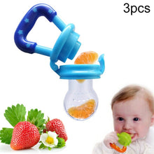 Load image into Gallery viewer, 3 PCS Portable Baby Infant Food Nipple Feeder Silicone Pacifier Silicone Baby Soother, Random Color, Baby Soother, Size:M, Baby Soother, Size:L