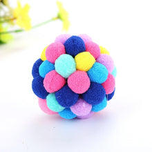Load image into Gallery viewer, 3 PCS Colorful Handmade Bells Cat Bouncy Ball Pet Toy, L, M, S