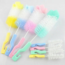 Load image into Gallery viewer, 2 Sets Baby Nipple Milk Bottle Cup 360 Degree Sponge Cleaner Pacifier Brush, Random Color Delivery, Milk Bottle Cup