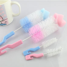 Load image into Gallery viewer, 2 Sets Baby Nipple Milk Bottle Cup 360 Degree Sponge Cleaner Pacifier Brush, Random Color Delivery, Milk Bottle Cup