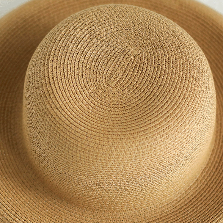 Big Eaves Straw Hat  Female Summer Sunscreen Basin Hat Beach Vacation Sunhat Fisherman Hat