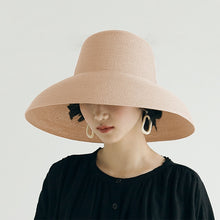 Load image into Gallery viewer, Big Eaves Straw Hat  Female Summer Sunscreen Basin Hat Beach Vacation Sunhat Fisherman Hat