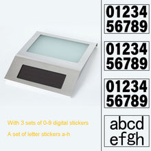 Load image into Gallery viewer, 2 LEDs Outdoor Waterproof Solar Stainless Steel Wall Mounted House Number Light Indicator, Stainless Steel