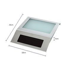 Load image into Gallery viewer, 2 LEDs Outdoor Waterproof Solar Stainless Steel Wall Mounted House Number Light Indicator, Stainless Steel