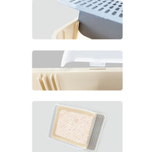 Load image into Gallery viewer, Cat Litter Box Semi-closed Square Feces Basin Pet Toilet, Small, Large, Large  Pink, Large  Gray