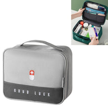 Load image into Gallery viewer, Thickened Large-Capacity Multifunctional Medicine Box Family Portable Storage Bag, Green, Gray, Pink