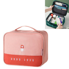 Load image into Gallery viewer, Thickened Large-Capacity Multifunctional Medicine Box Family Portable Storage Bag, Green, Gray, Pink