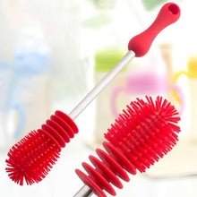 Load image into Gallery viewer, Washing Cleaning Rotary Handle Long Handle Scrubbing Feeding-bottle Brush
