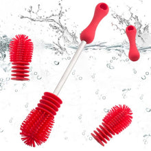 Load image into Gallery viewer, Washing Cleaning Rotary Handle Long Handle Scrubbing Feeding-bottle Brush