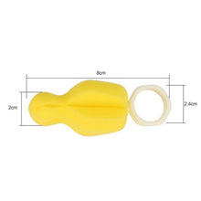 Load image into Gallery viewer, 5 PCS 360 Degree Rotating Sponge yellow Baby Nipple Brush Babies Teat Cleaning Feeding Bottle Brushes Infant Pacifier Cleaner, Bottle Brushes