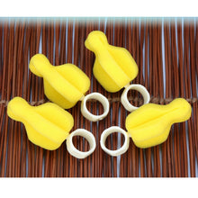 Load image into Gallery viewer, 5 PCS 360 Degree Rotating Sponge yellow Baby Nipple Brush Babies Teat Cleaning Feeding Bottle Brushes Infant Pacifier Cleaner, Bottle Brushes