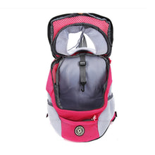 Load image into Gallery viewer, Outdoor Pet Dog Carrier Bag Front Bag Double Shoulder Portable Travel Backpack Mesh Backpack Head, S, L