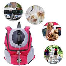 Load image into Gallery viewer, Outdoor Pet Dog Carrier Bag Front Bag Double Shoulder Portable Travel Backpack Mesh Backpack Head, S, L