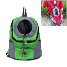 Load image into Gallery viewer, Outdoor Pet Dog Carrier Bag Front Bag Double Shoulder Portable Travel Backpack Mesh Backpack Head, S, L