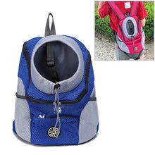 Load image into Gallery viewer, Outdoor Pet Dog Carrier Bag Front Bag Double Shoulder Portable Travel Backpack Mesh Backpack Head, S, L