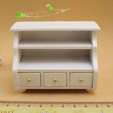 Load image into Gallery viewer, Dollhouse Mini Furniture Bathroom White Short Cabinet Towel Cabinet Model